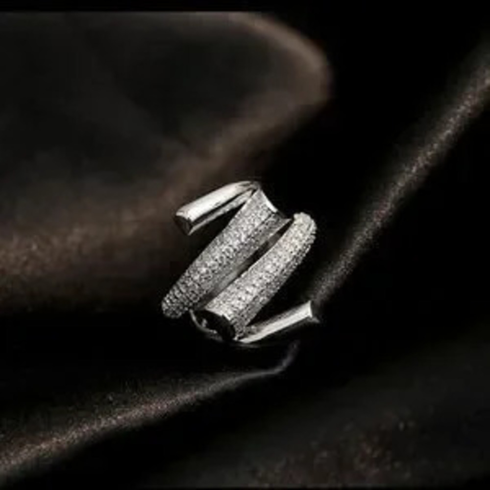 Luxury Silver Hug Ring Open?Ring